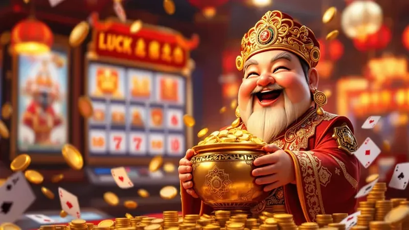 Tampilan permainan slot JEEPTOTO dengan reel dan simbol warna-warni