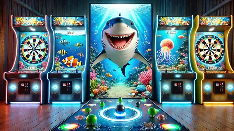 Visual arcade bawah laut untuk permainan tembak ikan JEEPTOTO