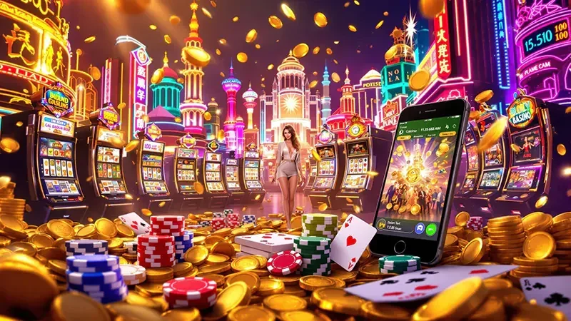 Tampilan video slot JEEPTOTO dengan reel dan latar permainan bertema